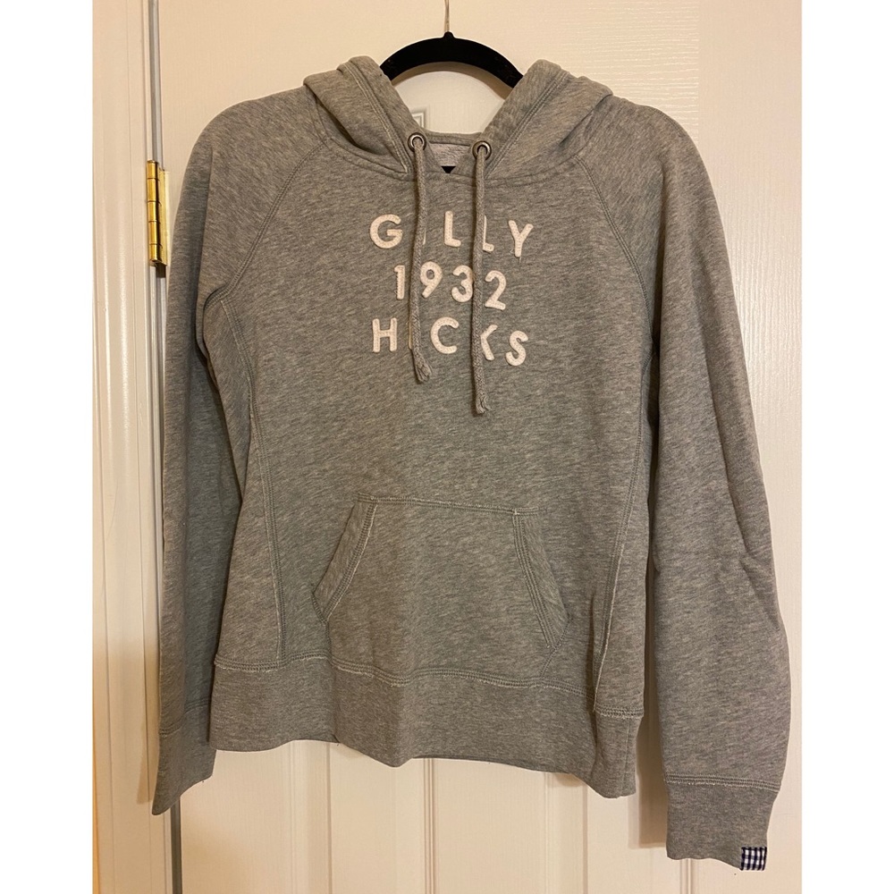 Gilly Hicks grey logo hoodie
